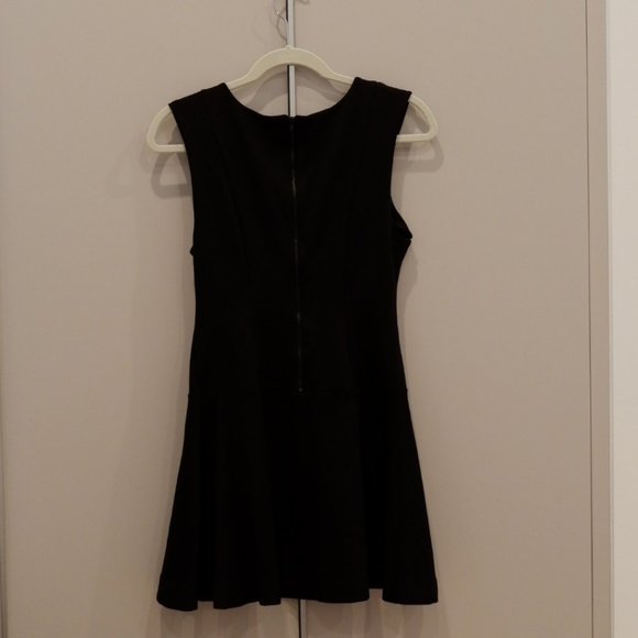 Free People Black Cotton Dress with Back Zipper. - Picture 2 of 3